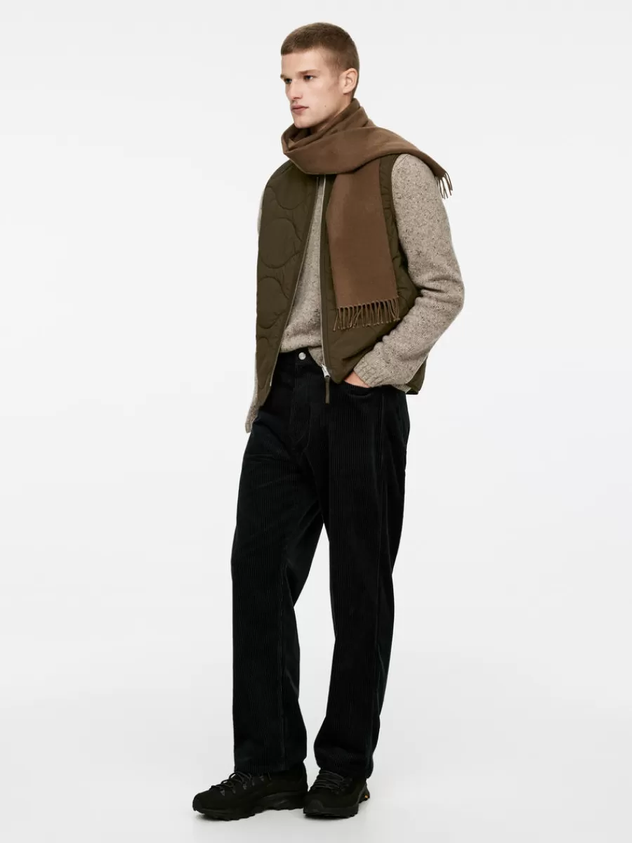 Best ARKET 2-in-1 Quilted Liner Vest Dark Khaki