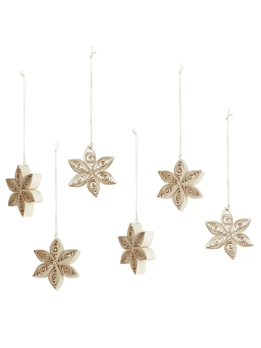 Cheap ARKET A World Of Craft Paper Ornaments Set Of 6 Off White