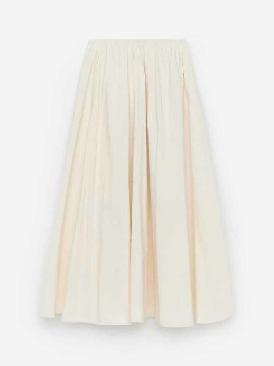 Shop ARKET A-Line Taffeta Skirt White