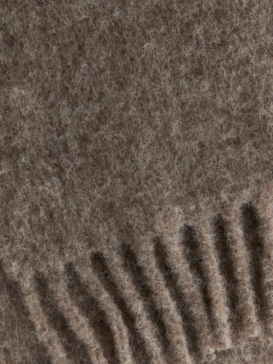Sale ARKET Alpaca Blend Scarf Mole Melange