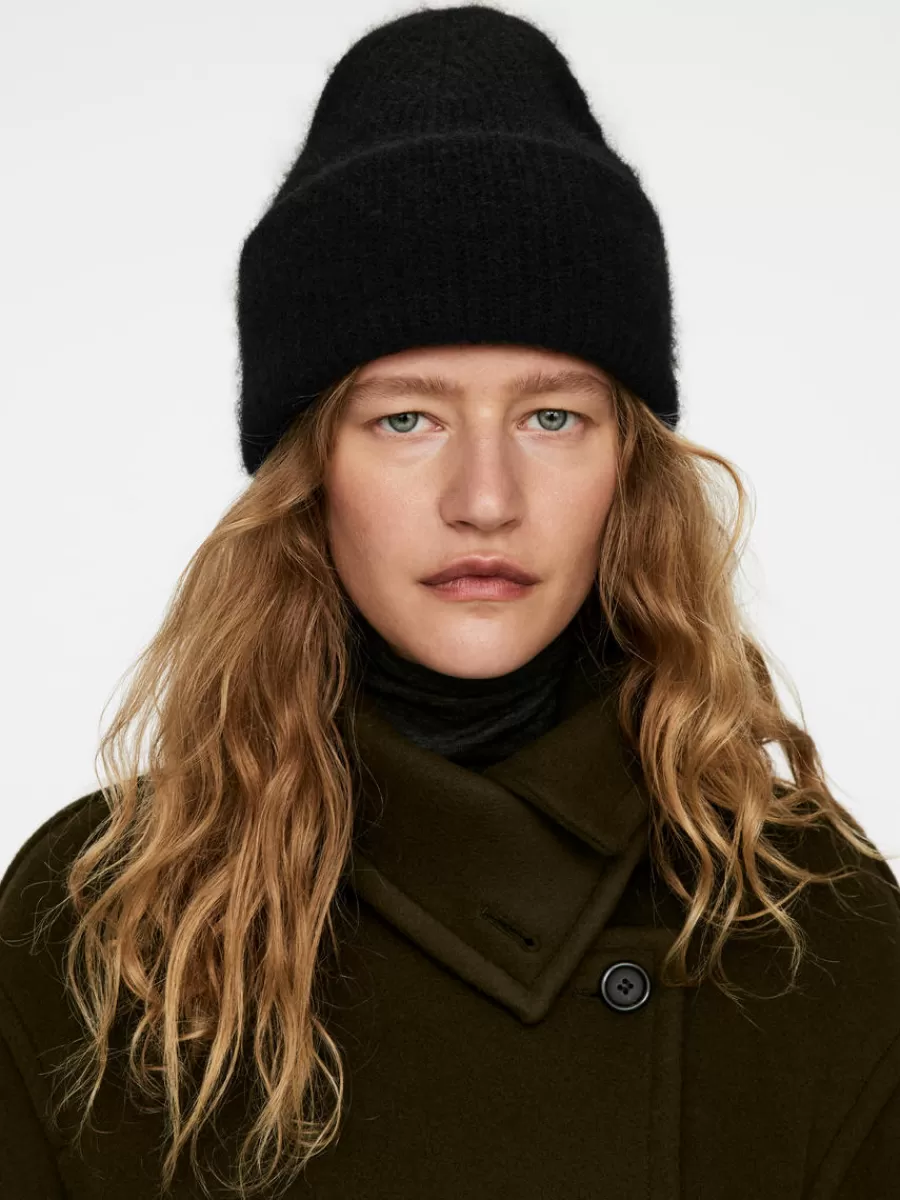 Cheap ARKET Alpaca-Merino Blend Beanie Black