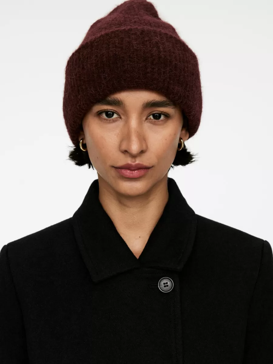 Best Sale ARKET Alpaca-Merino Blend Beanie Burgundy