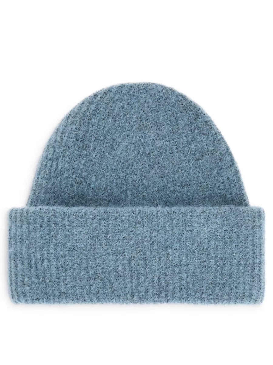 Clearance ARKET Alpaca-Merino Blend Beanie Dusty Blue