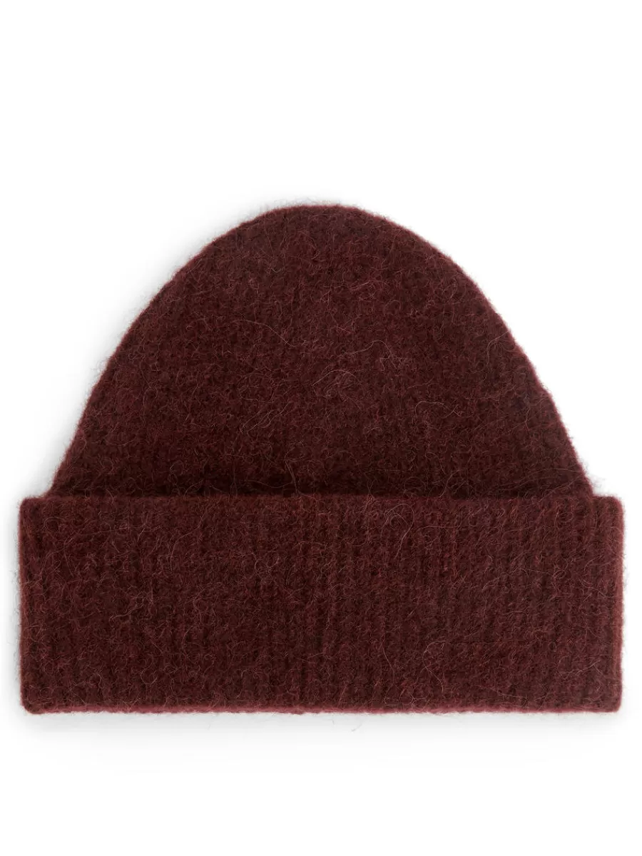 Best Sale ARKET Alpaca-Merino Blend Beanie Burgundy