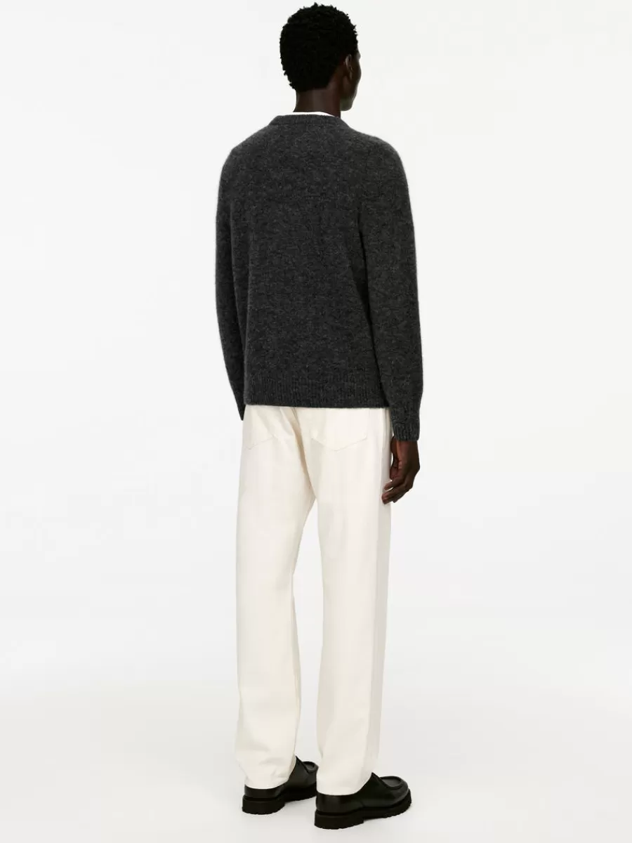 Discount ARKET Alpaca-Merino Blend Jumper Dark Grey
