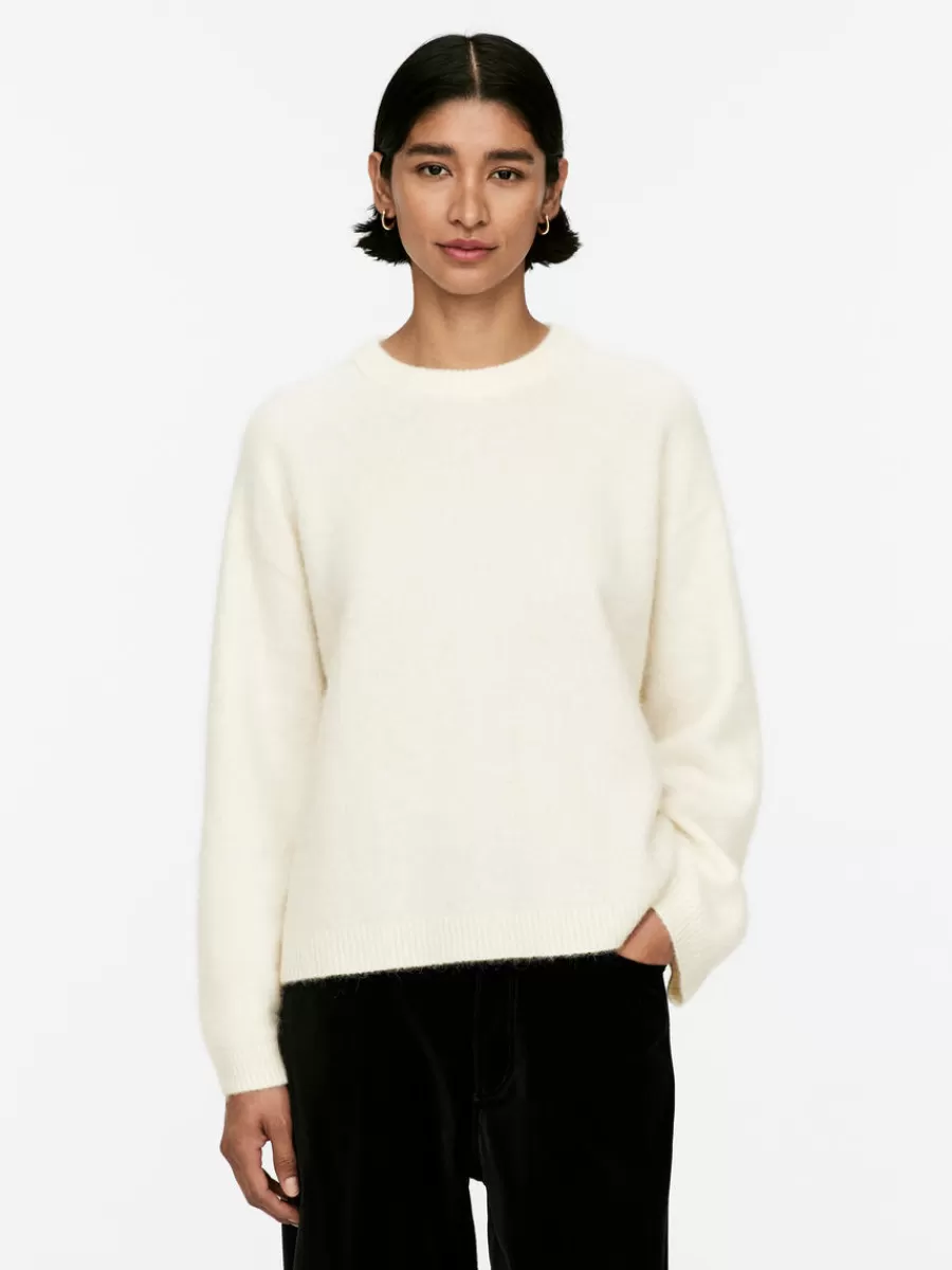 Online ARKET Alpaca-Wool Blend Jumper Off White
