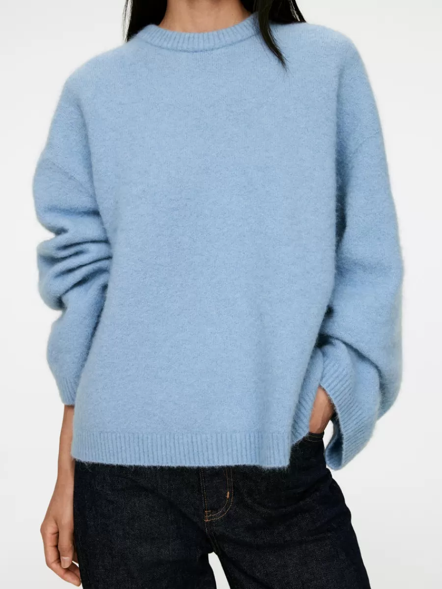 Store ARKET Alpaca-Wool Blend Jumper Dusty Blue