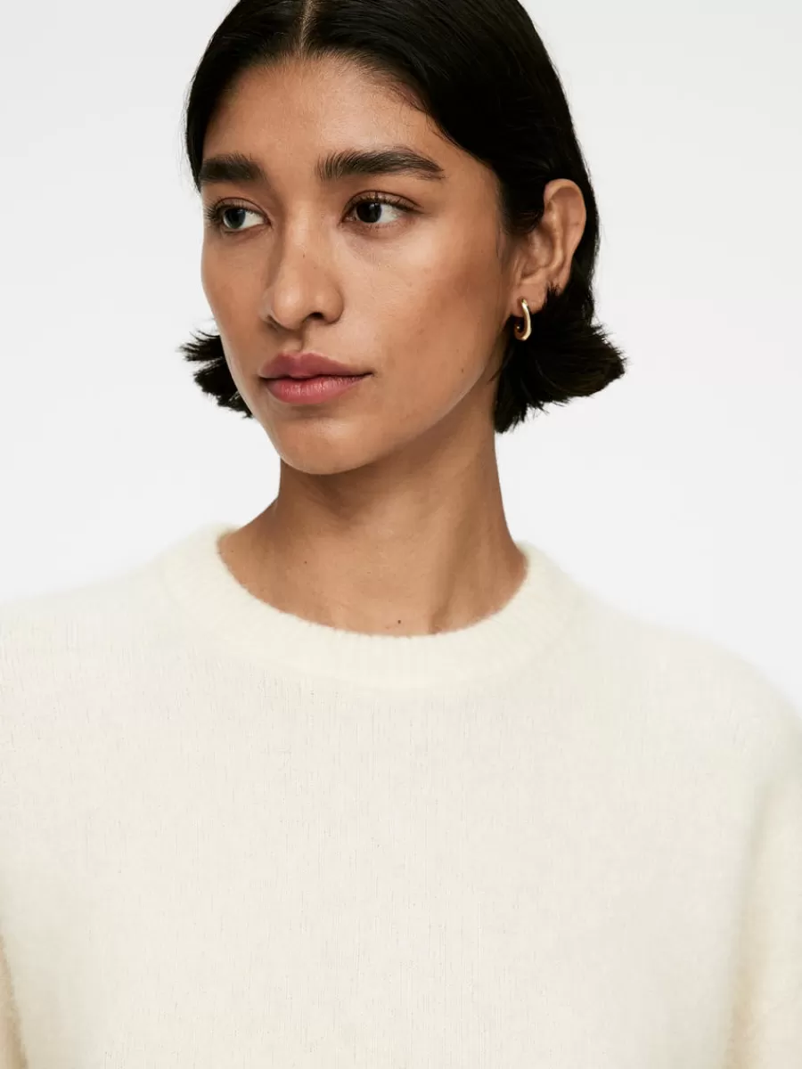 Online ARKET Alpaca-Wool Blend Jumper Off White