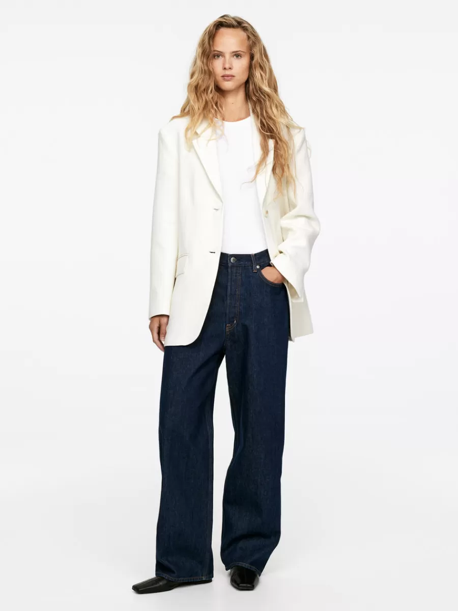 Shop ARKET AMBER Loose Jeans Dark Blue