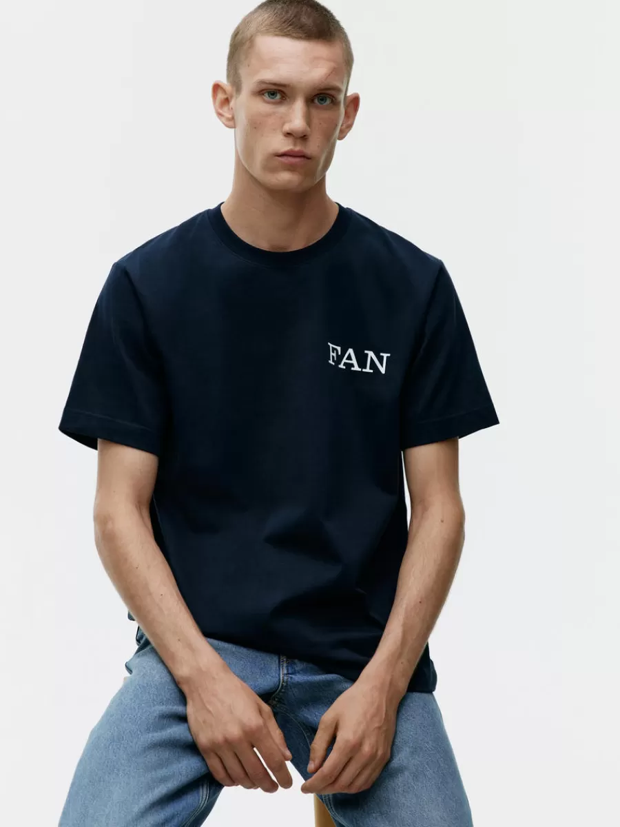 New ARKET And Fantastic Man T-Shirt Dark Blue