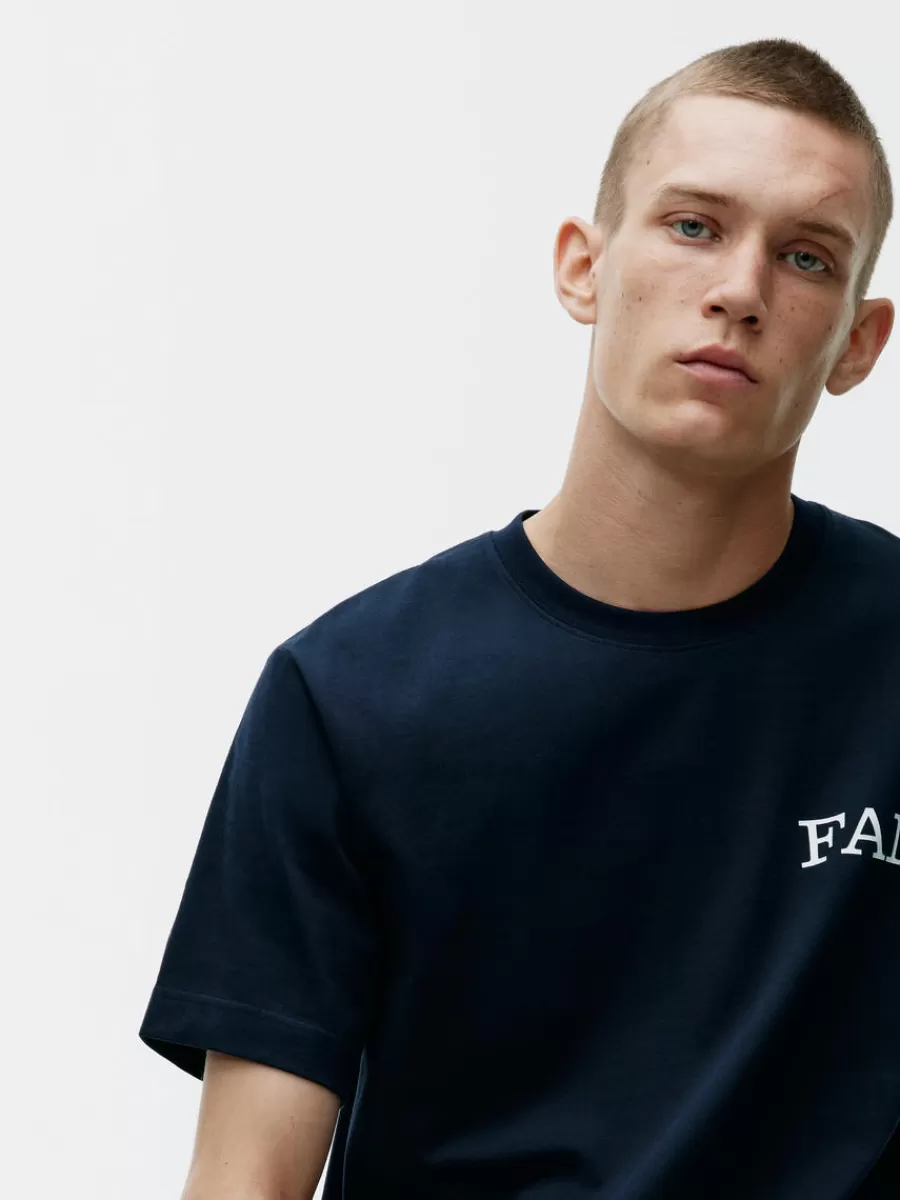 New ARKET And Fantastic Man T-Shirt Dark Blue