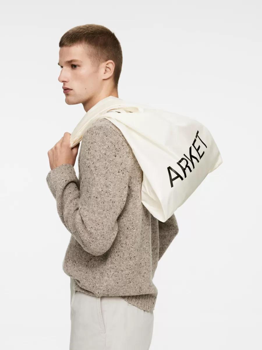 Online ARKET Packable Tote Light Beige