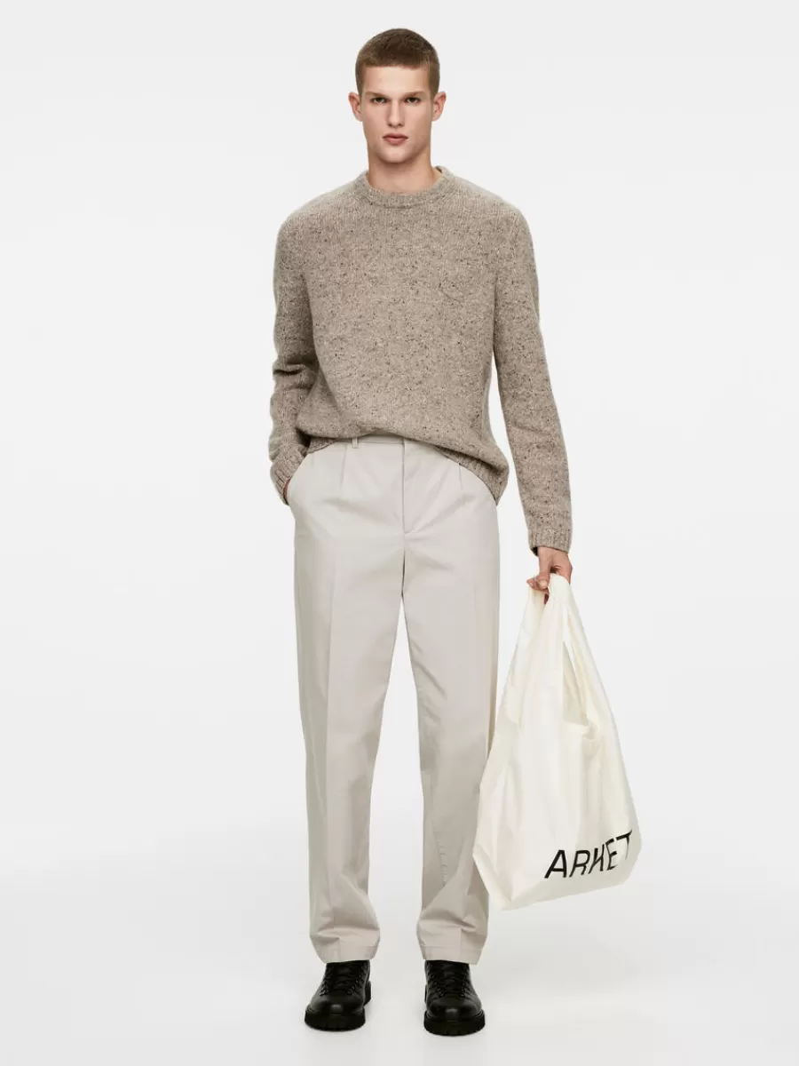 Online ARKET Packable Tote Light Beige