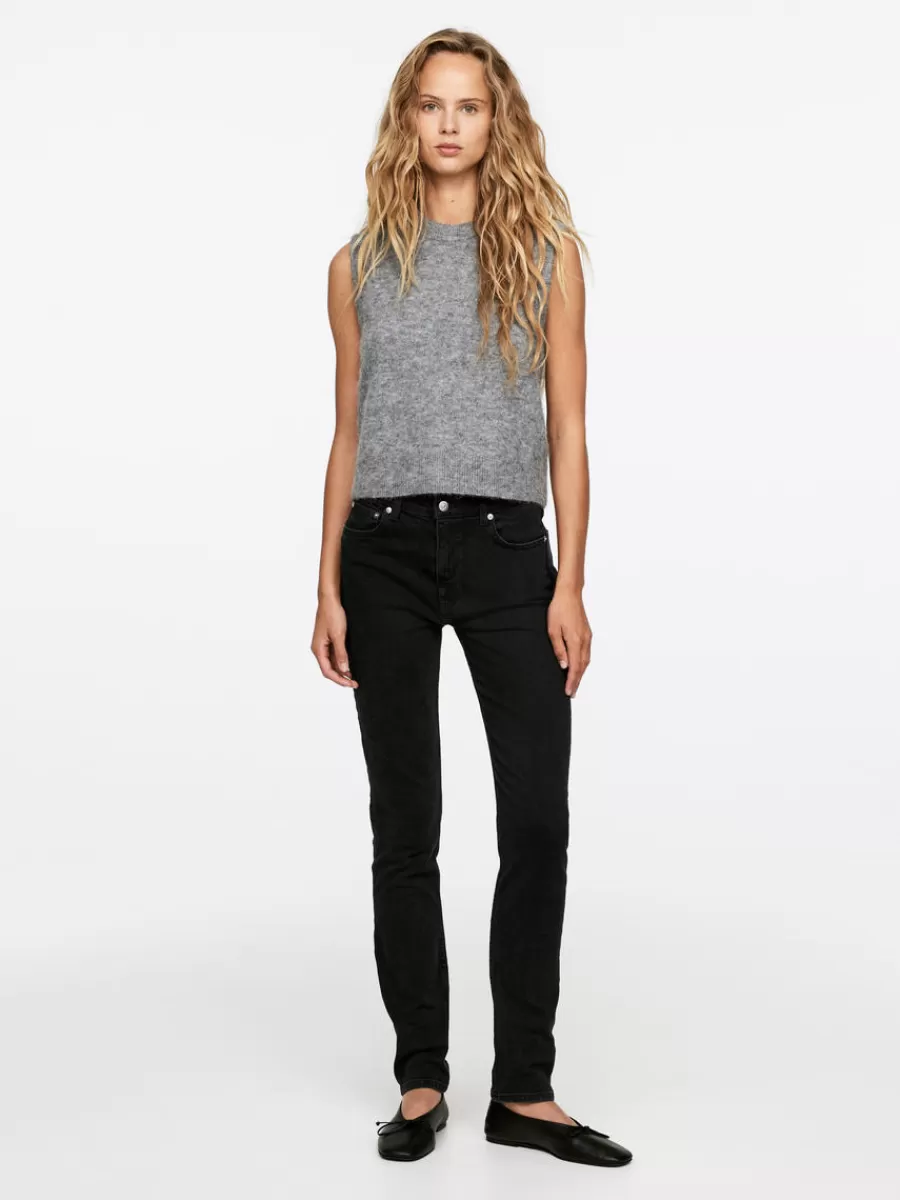 Sale ARKET AZALEA High Slim Stretch Jeans Black