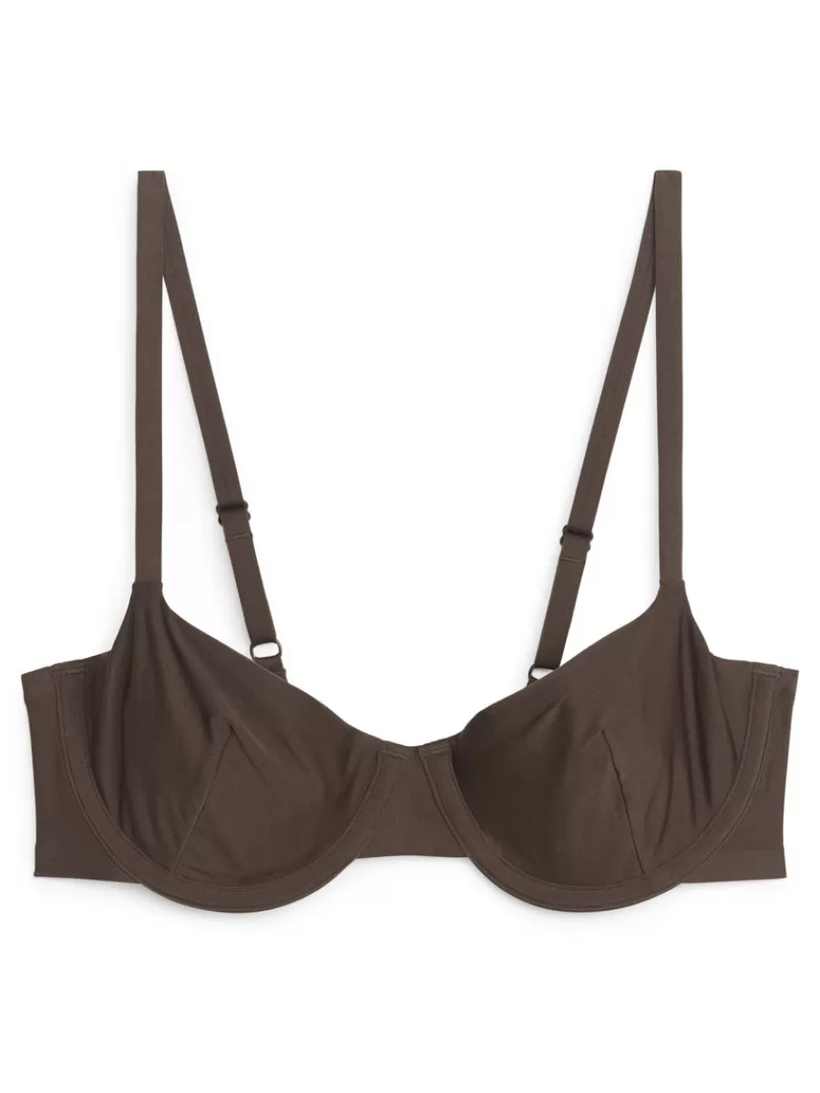 Best Sale ARKET Balconette Bra Brown