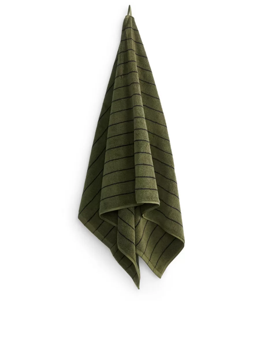 Flash Sale ARKET Bath Towel 70 X 140 Cm Dark Green/Black