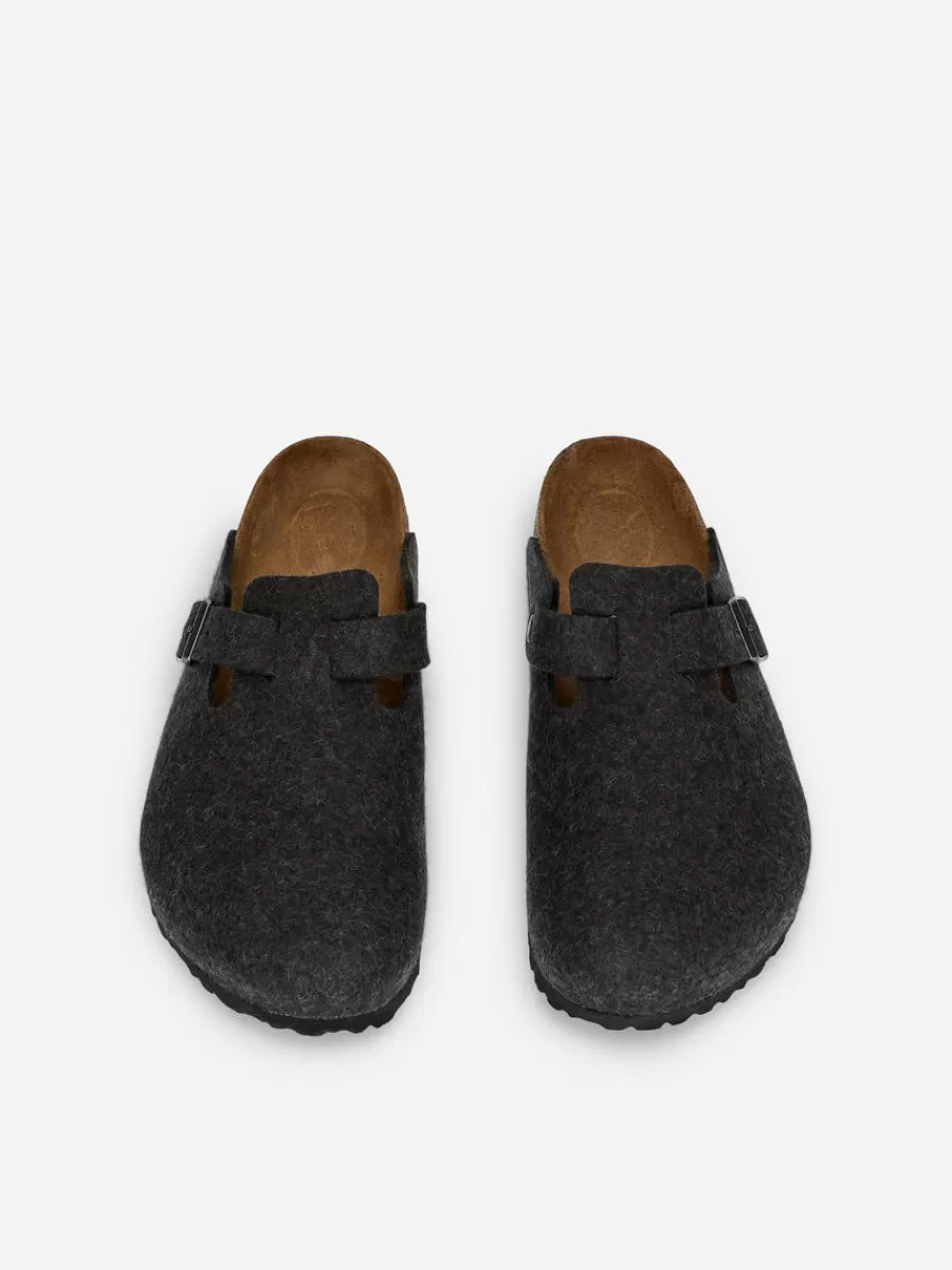 Sale ARKET Birkenstock Boston Wool Sandals Grey