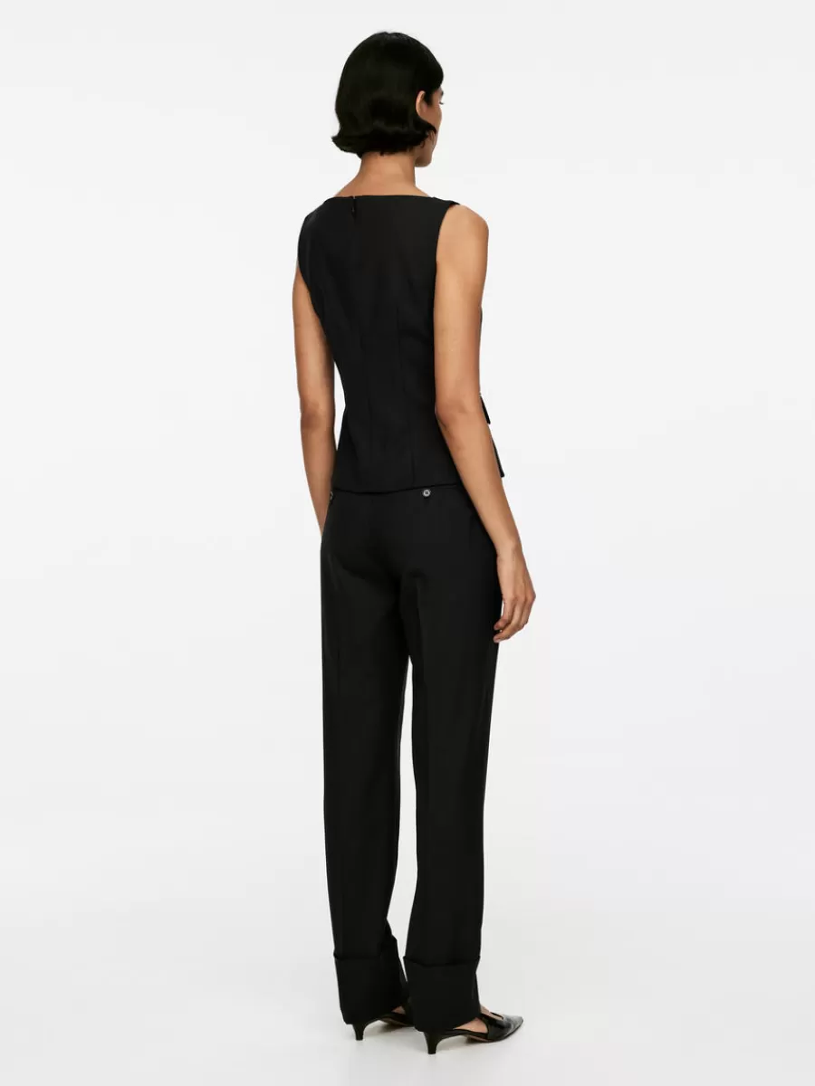 New ARKET Boat-Neck Vest Black