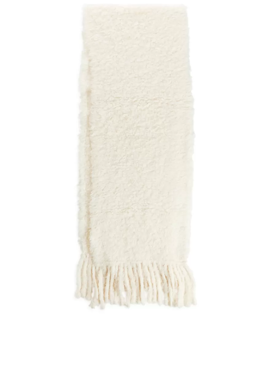 Store ARKET Bouclé Scarf Off-White