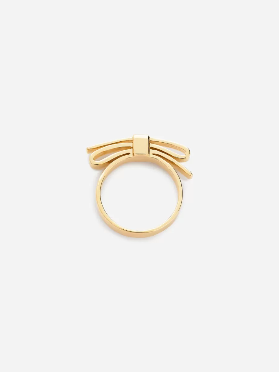 Cheap ARKET Bow Ring Gold
