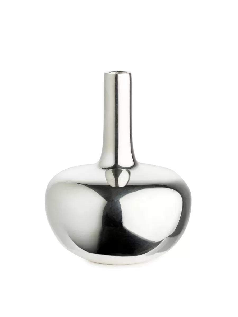 Online ARKET Brass Vase 11 Cm Silver
