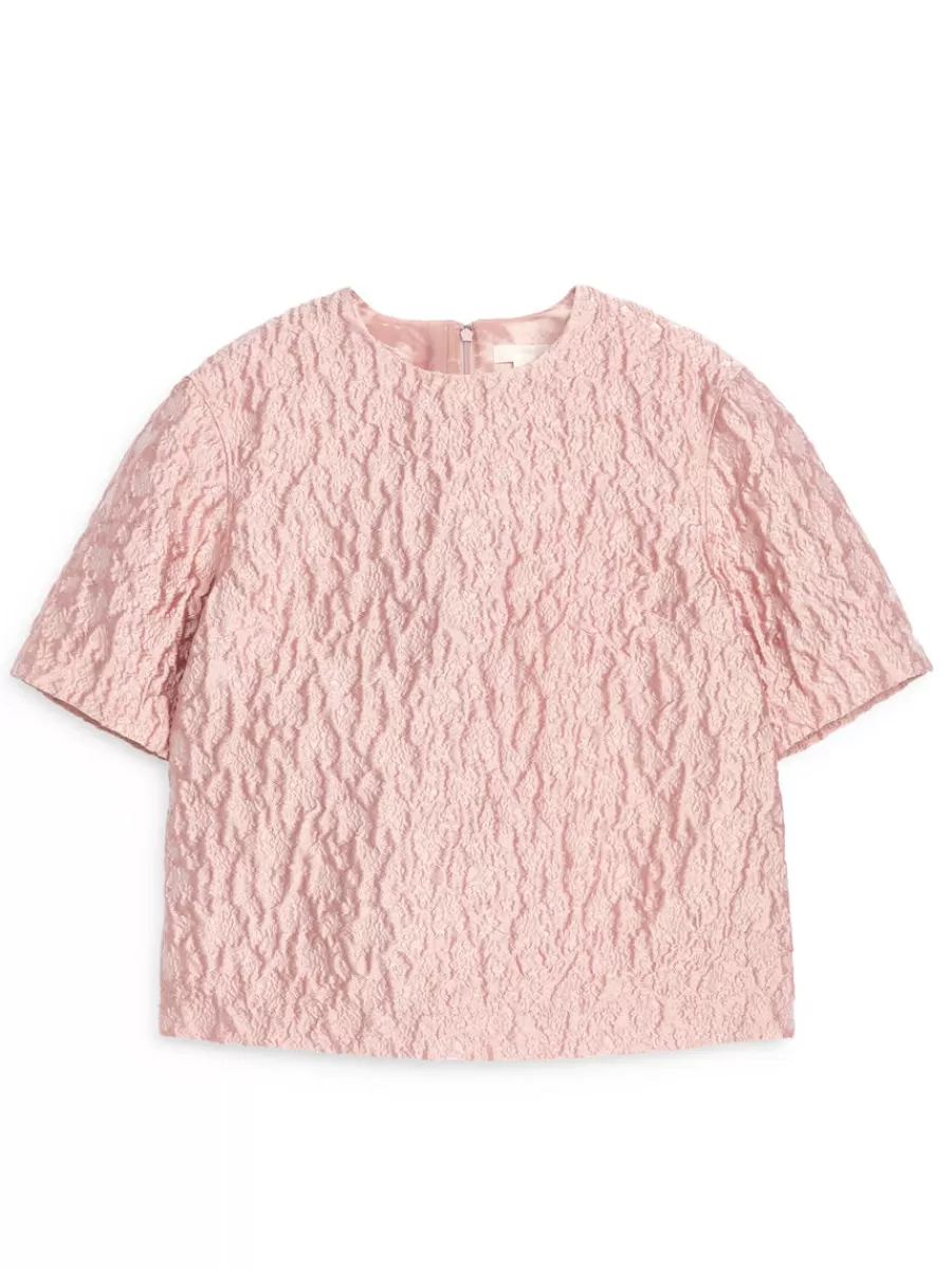 Outlet ARKET Brocade Top Pink