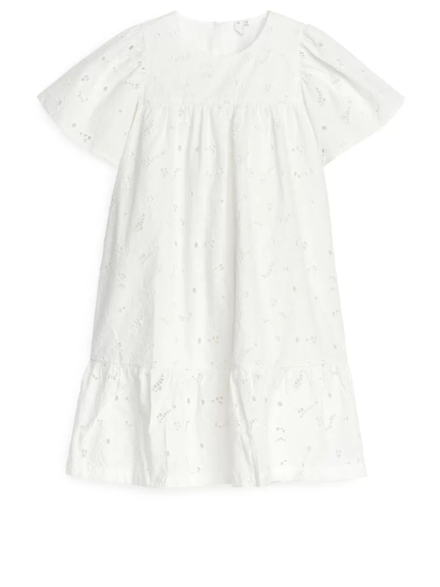 Outlet ARKET Broderie Anglaise Dress White