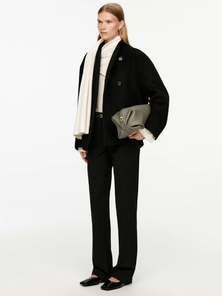 Sale ARKET Brushed Wool Jacket Black