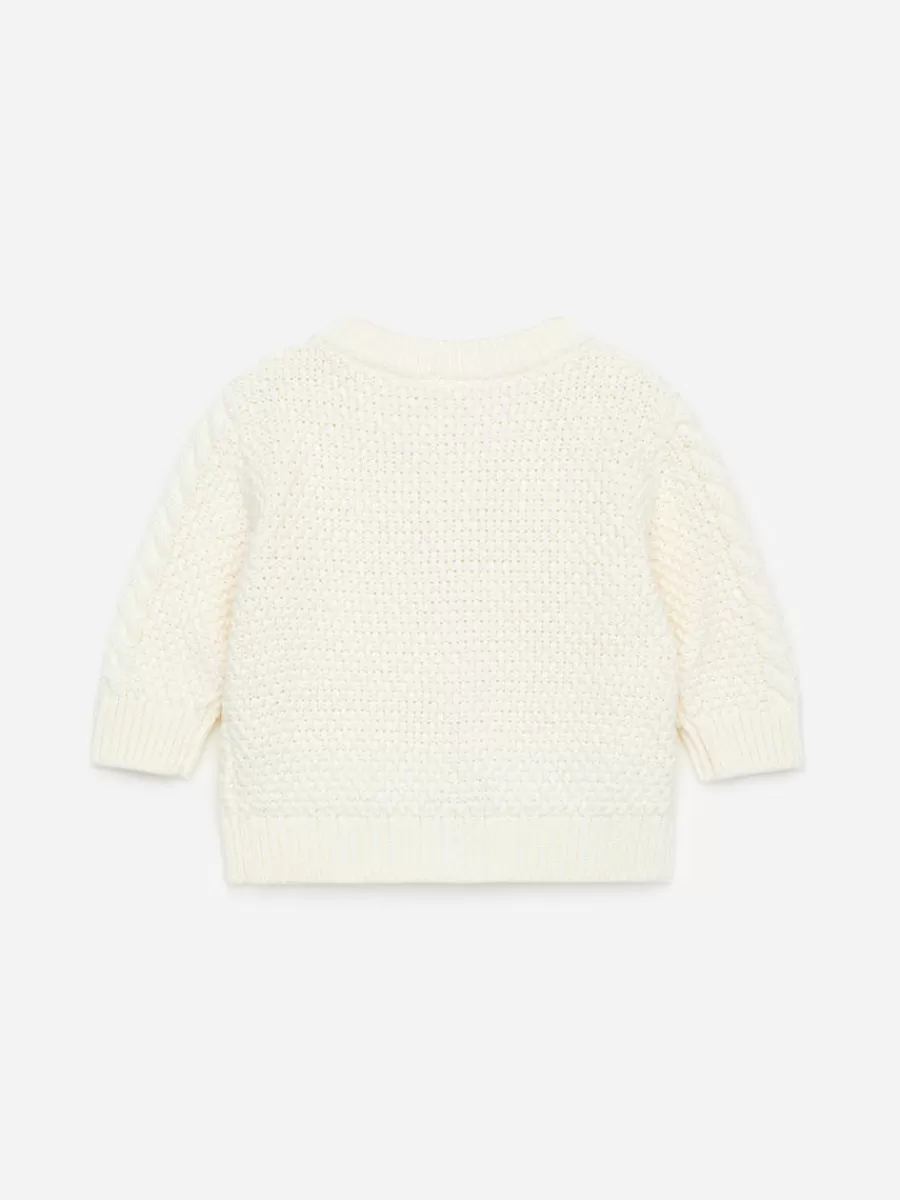 Discount ARKET Cable-Knit Cardigan White