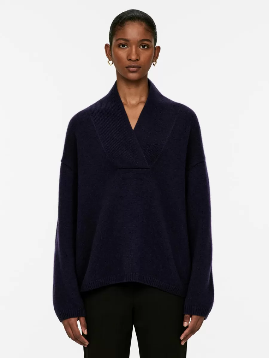 Fashion ARKET Cashmere Jumper Dark Blue