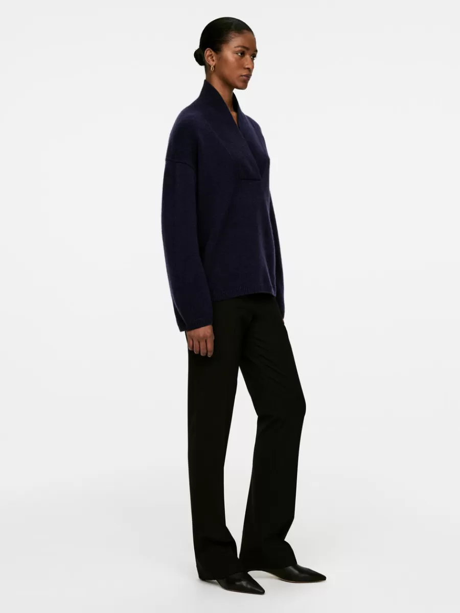 Fashion ARKET Cashmere Jumper Dark Blue