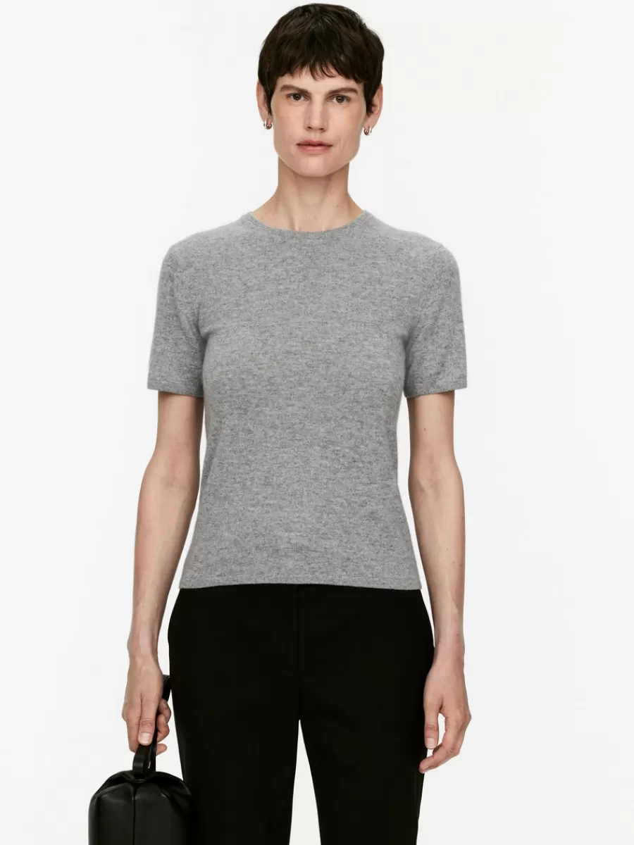 Best Sale ARKET Cashmere T-Shirt Grey