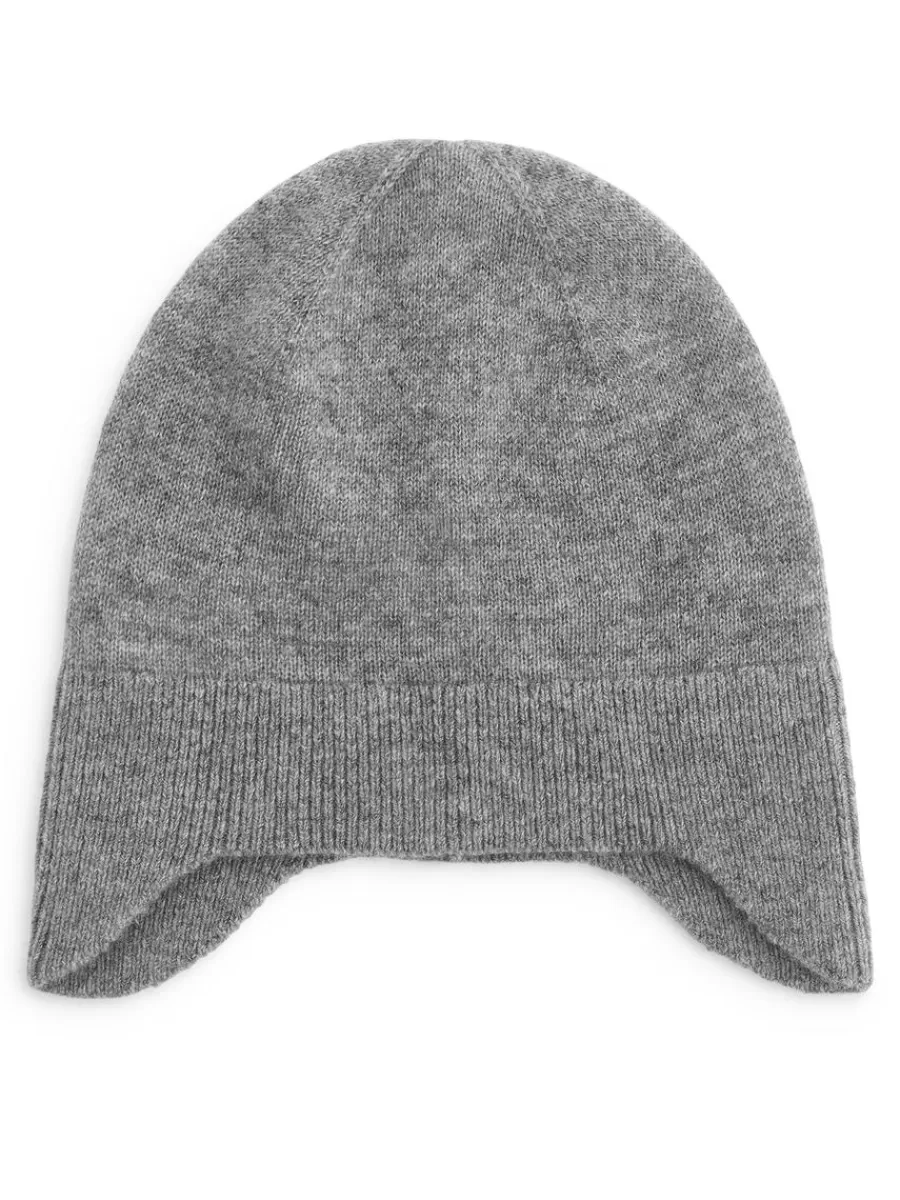 Best Sale ARKET Cashmere-Blend Beanie Grey Melange