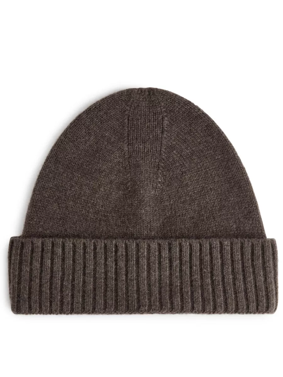 Best ARKET Cashmere-Wool Beanie Brown