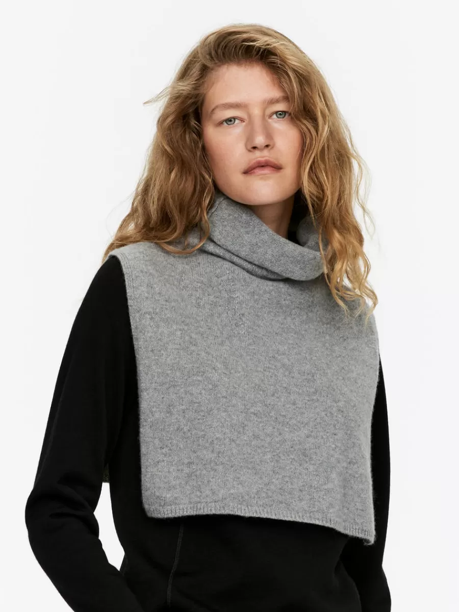 Online ARKET Cashmere-Wool Collar Grey