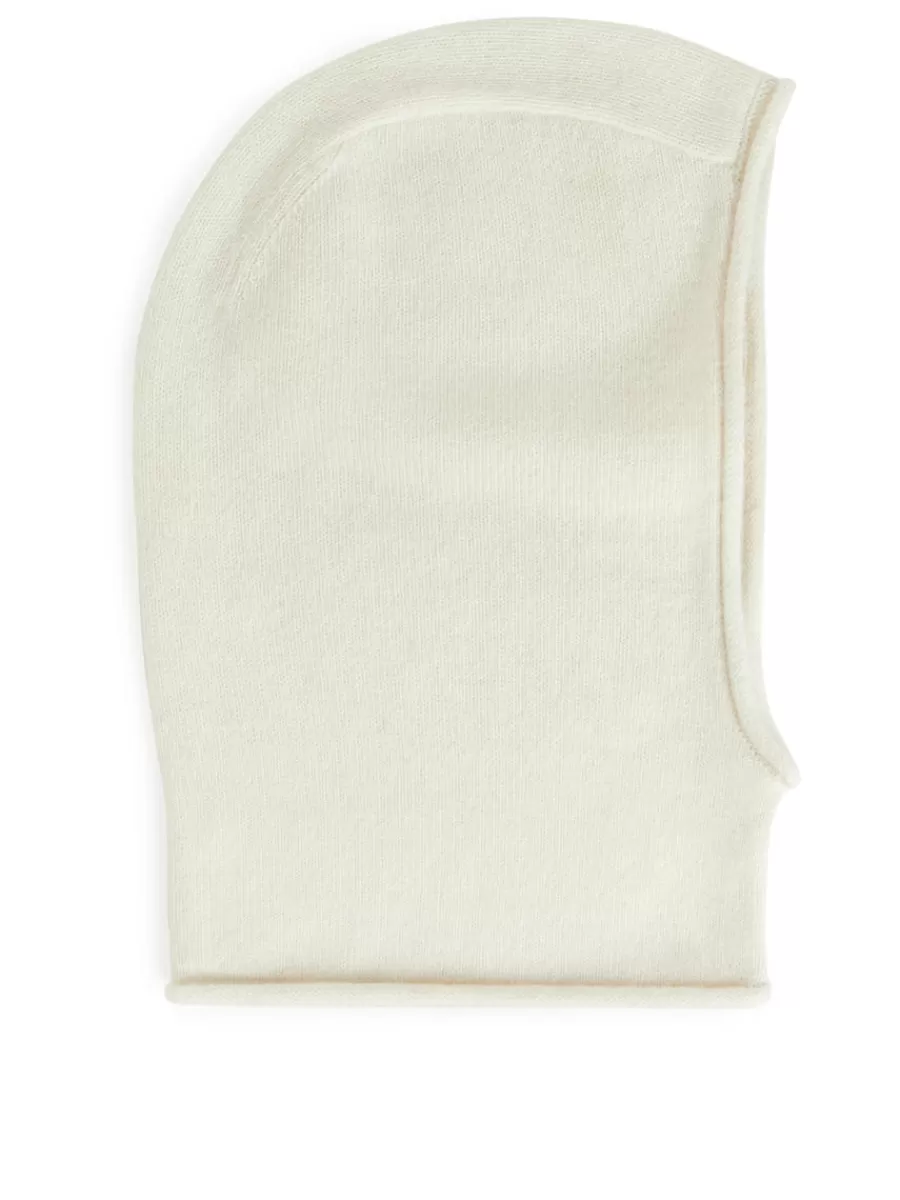Shop ARKET Cashmere-Wool Hood Off-White