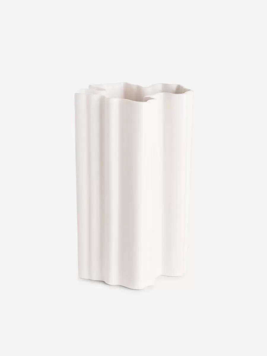 Flash Sale ARKET Ceramic Flower Vase 21 Cm Off-White