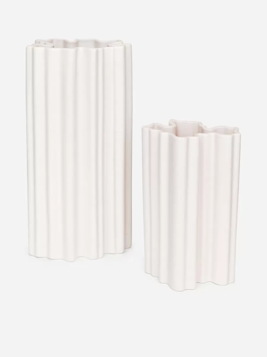 Flash Sale ARKET Ceramic Flower Vase 21 Cm Off-White