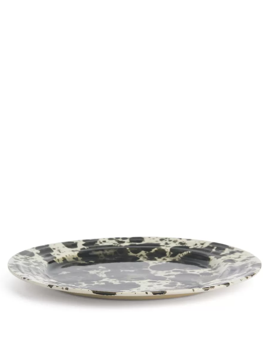 Outlet ARKET Ceramic Plate White/Black