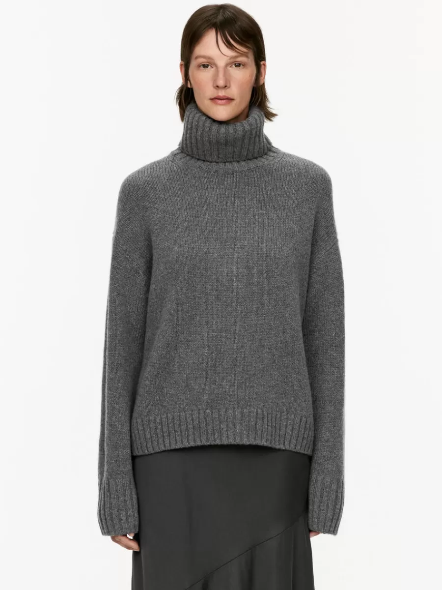 Hot ARKET Chunky Cashmere-Wool Jumper Dark Grey
