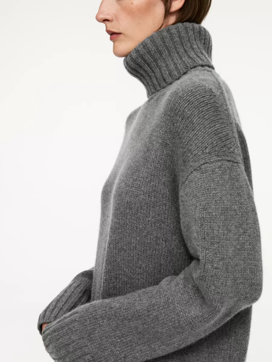 Hot ARKET Chunky Cashmere-Wool Jumper Dark Grey