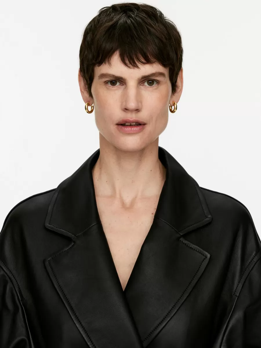 Hot ARKET Chunky Hoop Earrings Gold