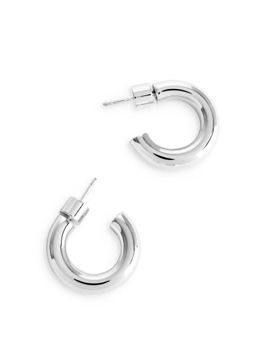 New ARKET Chunky Hoop Earrings Silver