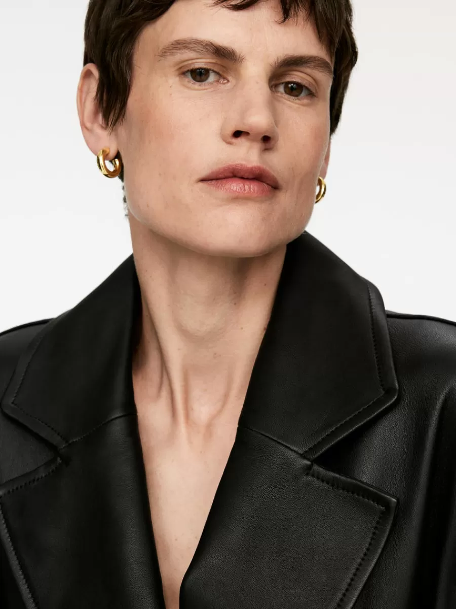 Hot ARKET Chunky Hoop Earrings Gold
