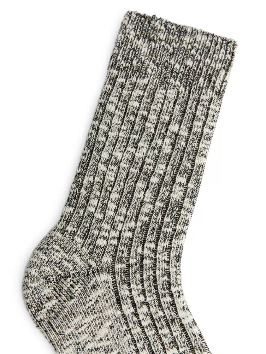 Discount ARKET Chunky Knit Socks Black/White