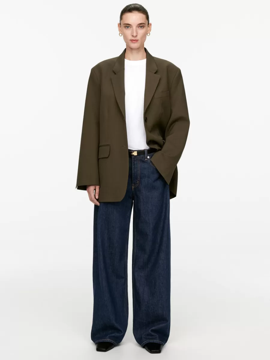 Best ARKET CLOUD Low Loose Jeans Dark Blue