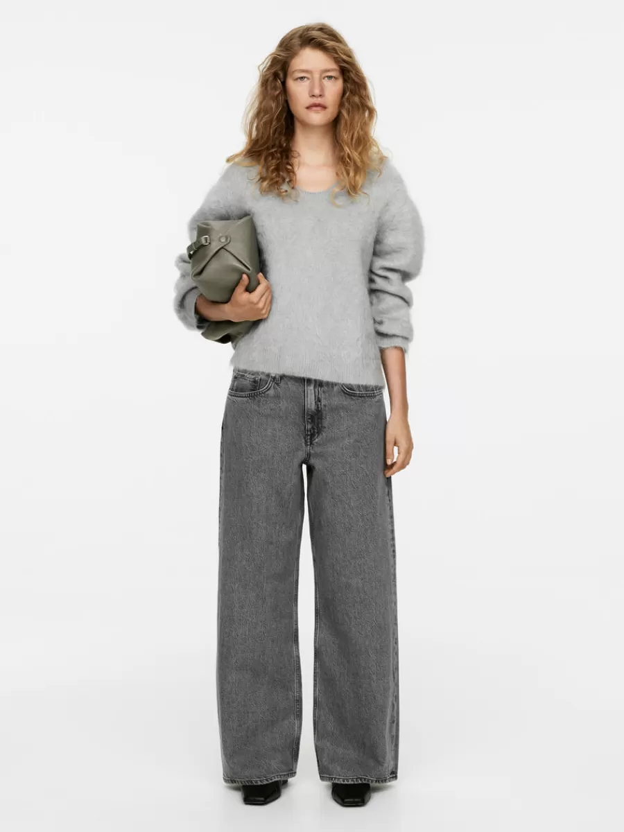 Fashion ARKET CLOUD Low Loose Jeans Grey