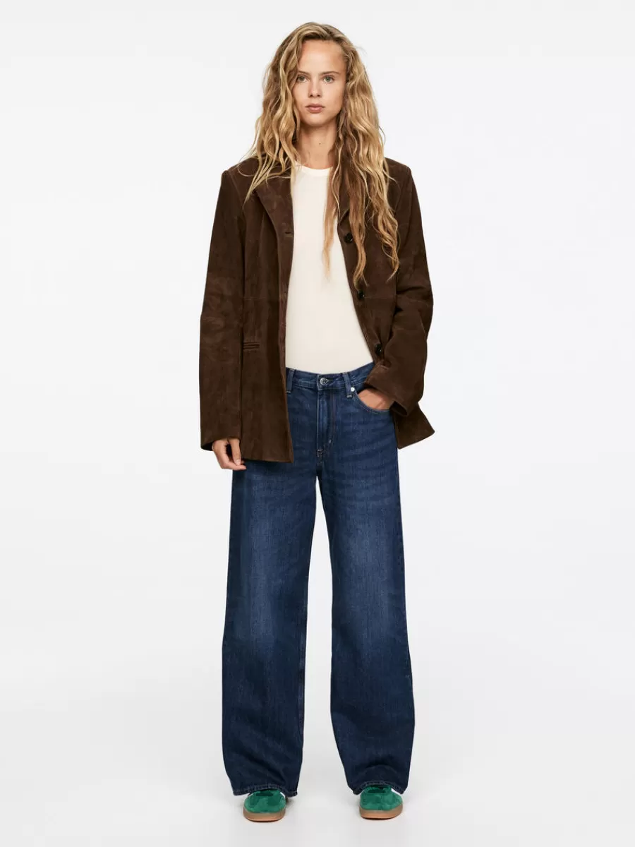 Outlet ARKET CLOUD Low Loose Jeans Mid Blue