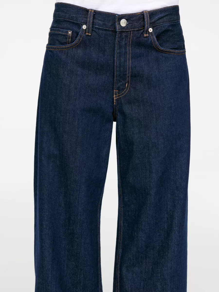 Best ARKET CLOUD Low Loose Jeans Dark Blue