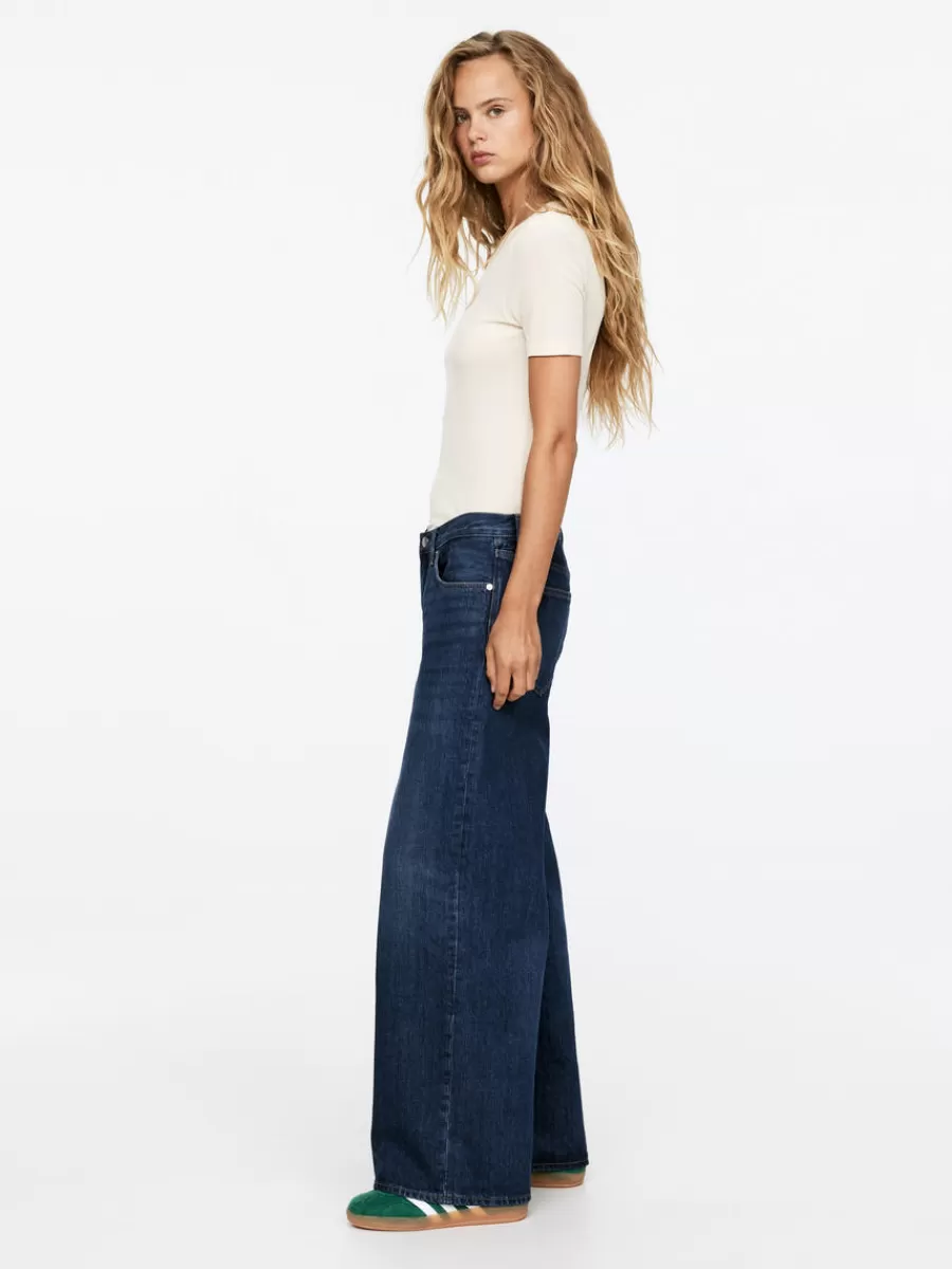 Outlet ARKET CLOUD Low Loose Jeans Mid Blue
